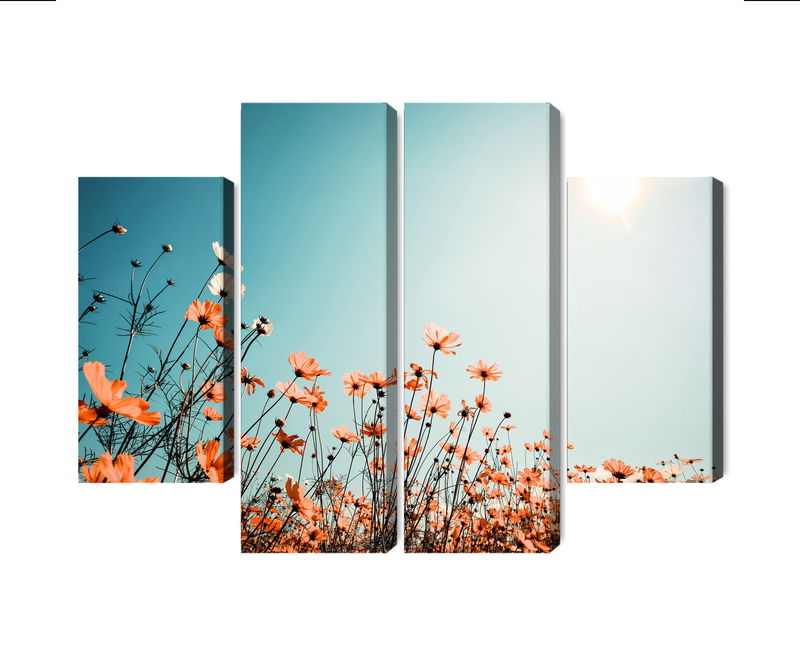 Ljuddämpande tavla - Field flowers in the sun