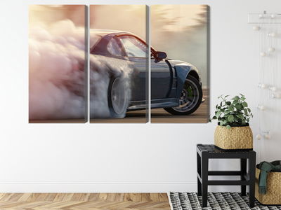 Ljuddämpande tavla - Sports car in a cloud