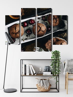 Ljuddämpande tavla - Muffins with cherries