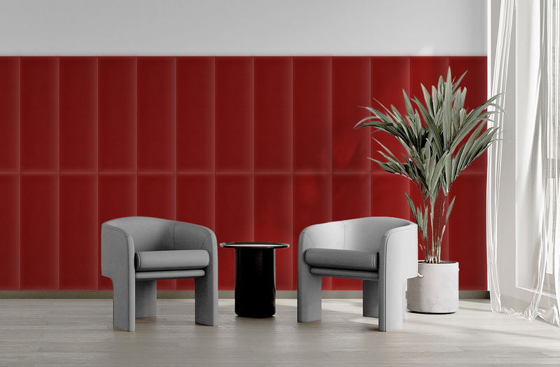 Ljudabsorbent i rektangelform - sammet