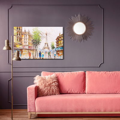 Ljuddämpande tavla - Paris street overlooking