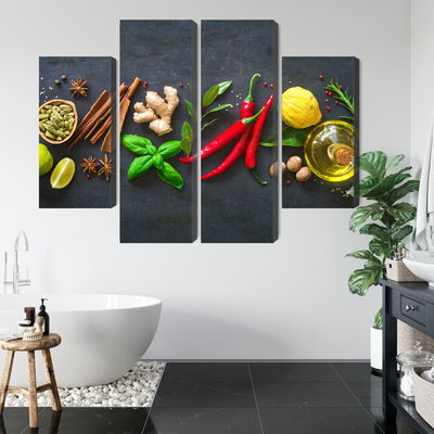 Ljuddämpande tavla - Fresh aromatic spices