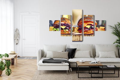 Ljuddämpande tavla - Vegan burgers