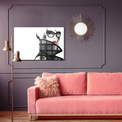 Ljuddämpande tavla - Stylish female portrait