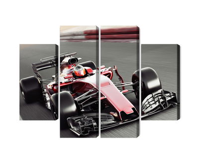 Ljuddämpande tavla - Formula 1 car on the track