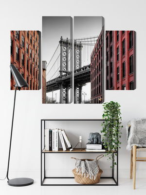 Ljuddämpande tavla - Manhattan bridge view