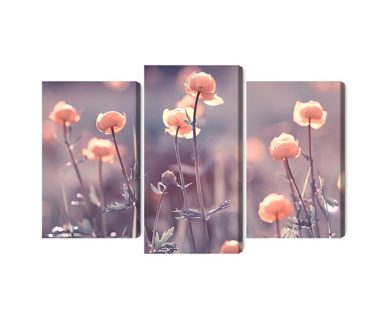 Ljuddämpande tavla - Spring 3d flowers