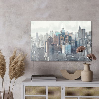 Ljuddämpande tavla - City panorama of New York