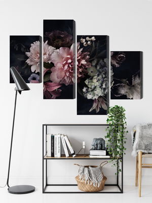 Ljuddämpande tavla - Flowers in vintage style