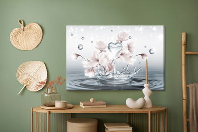 Ljuddämpande tavla - Magnolia flowers and 3d