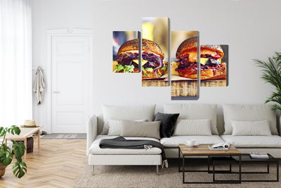 Ljuddämpande tavla - Vegan burgers