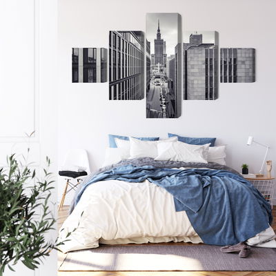 Ljuddämpande tavla - Black and white panorama