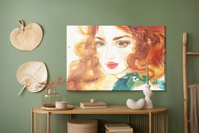 Ljuddämpande tavla - Portrait of a red-haired