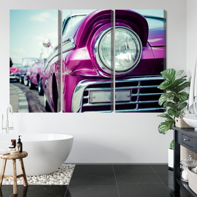 Ljuddämpande tavla - Retro style car headlight