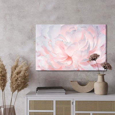 Ljuddämpande tavla - Peonies in drops of water
