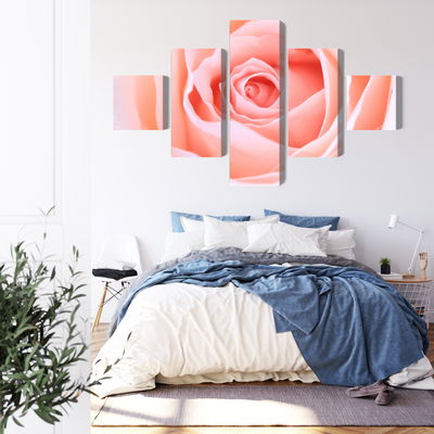 Ljuddämpande tavla - Pastel rose on a 3d macro