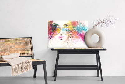 Ljuddämpande tavla - Woman in sunglasses