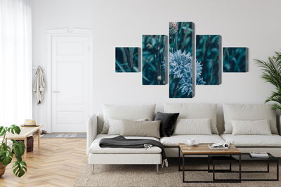 Ljuddämpande tavla - Cornflowers in the meadow 3d