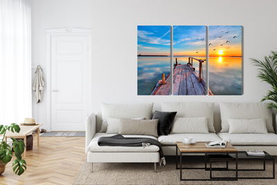 Ljuddämpande tavla - West by the lake