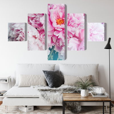 Ljuddämpande tavla - 3d peony bouquet