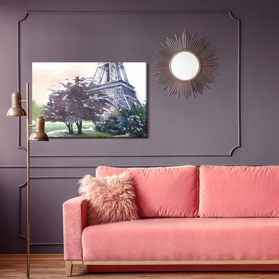 Ljuddämpande tavla - Eiffel tower painted