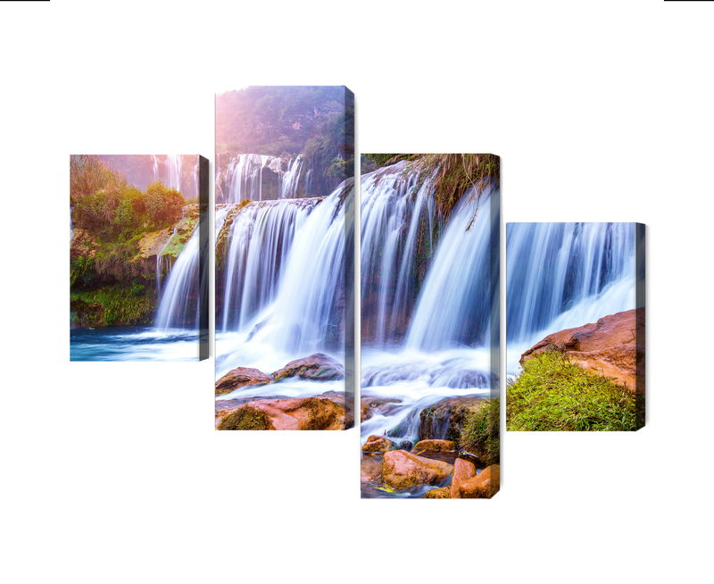 Ljuddämpande tavla - Jiulong waterfall in luoping