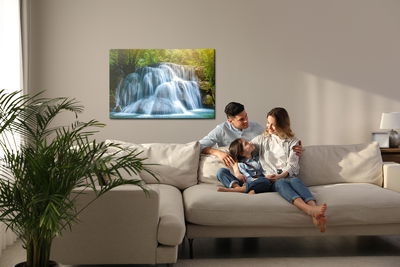 Ljuddämpande tavla - Waterfall in the middle