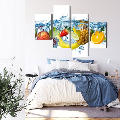 Ljuddämpande tavla - Fresh fruit in the water