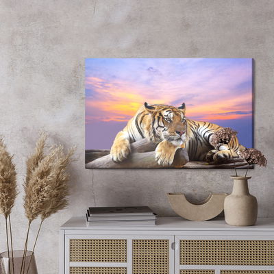 Ljuddämpande tavla - Tiger resting