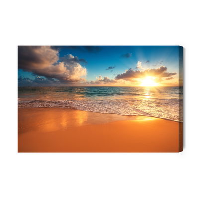 Ljuddämpande tavla - Sunset on the beach