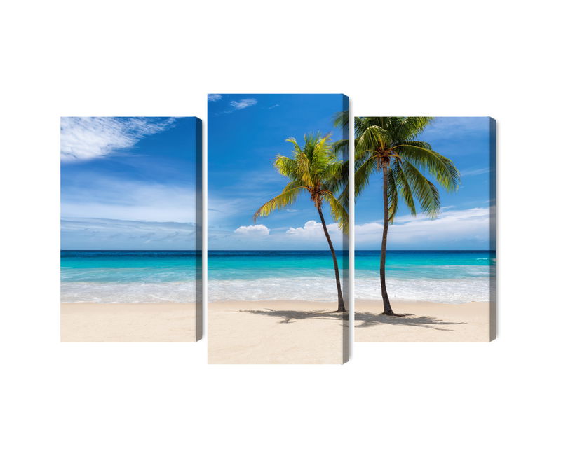 Ljuddämpande tavla - Caribbean beach 3d