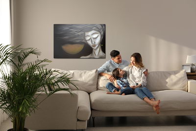 Ljuddämpande tavla - A female portrait