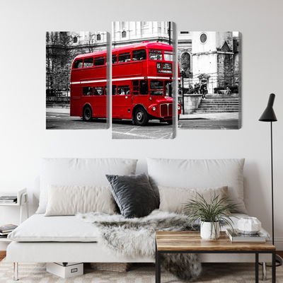 Ljuddämpande tavla - A double decker bus in London