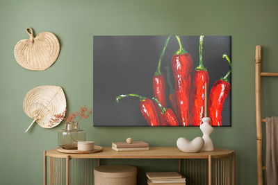 Ljuddämpande tavla - Chilli peppers as painted