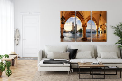 Ljuddämpande tavla - View of Kraków at sunset