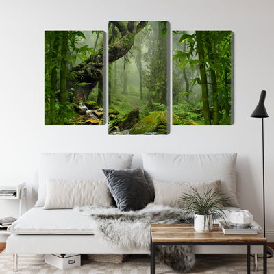 Ljuddämpande tavla - The green of the rain forest