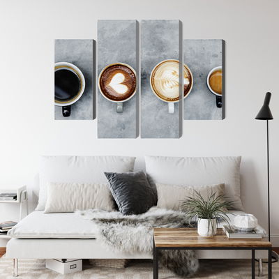Ljuddämpande tavla - Cups with coffee