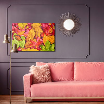 Ljuddämpande tavla - Leaves in autumn colors