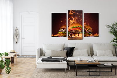 Ljuddämpande tavla - Tasty burgers