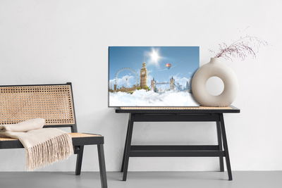 Ljuddämpande tavla - London in the clouds