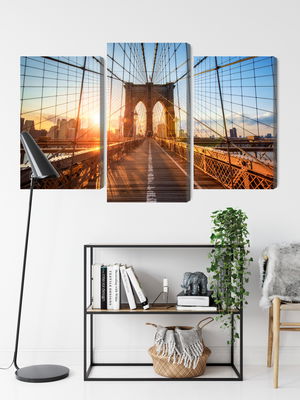 Ljuddämpande tavla - Brooklyn bridge in New York