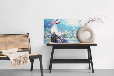 Ljuddämpande tavla - The woman on the background