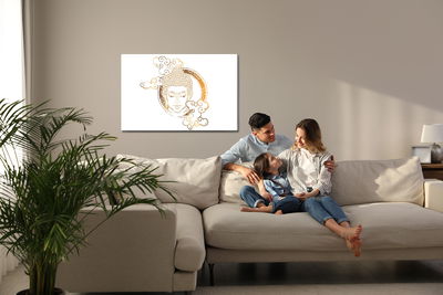 Ljuddämpande tavla - Buddha looking