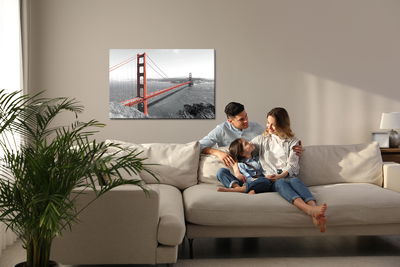 Ljuddämpande tavla - Bridge Golden Gate