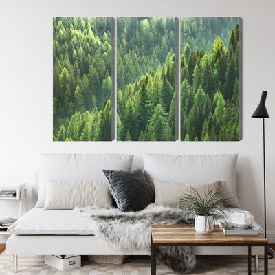 Ljuddämpande tavla - The green of the forest