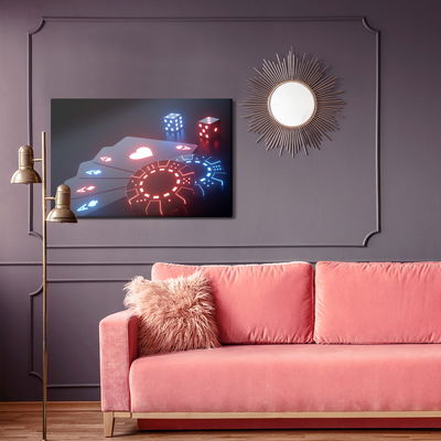 Ljuddämpande tavla - Neon game set