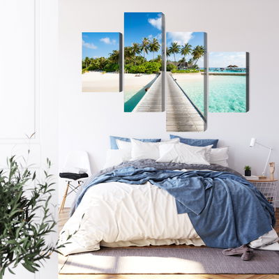 Ljuddämpande tavla - View of the tropical island
