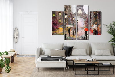 Ljuddämpande tavla - View of the street of Paris