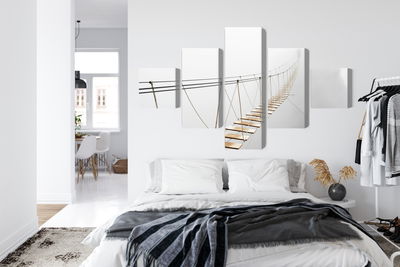 Ljuddämpande tavla - Hanging bridge in the fog