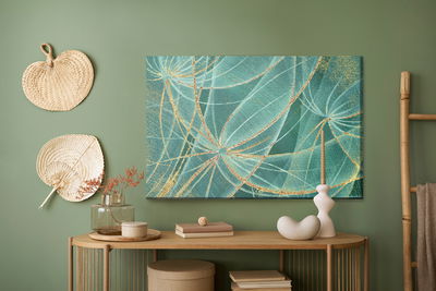 Ljuddämpande tavla - Colourful wind seeds